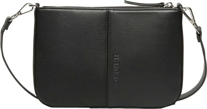s.Oliver Schoudertas Shoulder Bag Grey / Black Zwart