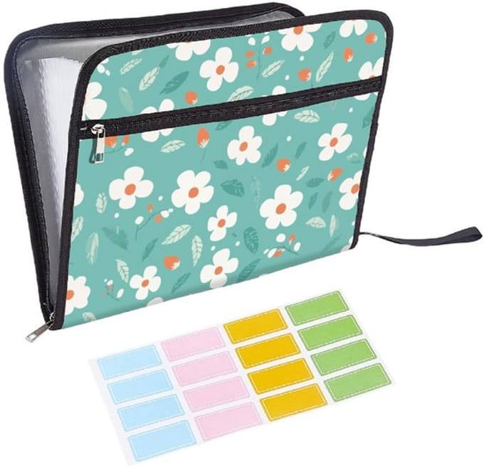 Allecto - Document Organizer - Expandable - Met 13 Pockets - Groene