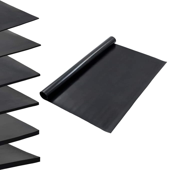 vidaXL - Vloermat - Zwart - 1,2 - x - 2 - m - Rubber