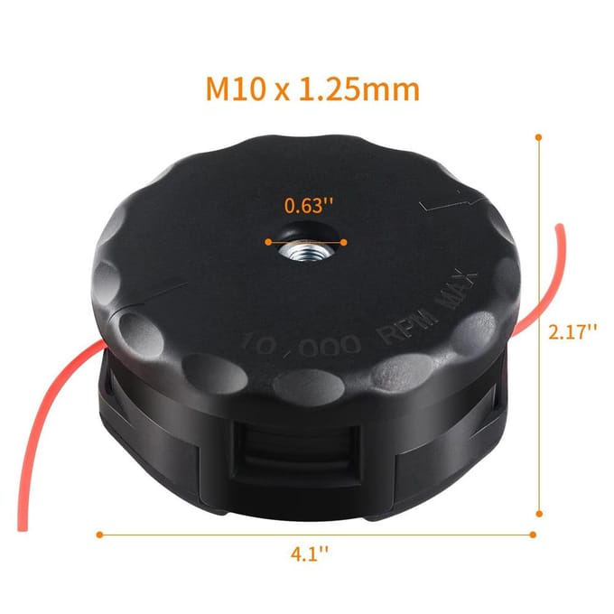 Vervangingskop voor Echo Speed Feed 400 SRM-230 SRM225 SRM-210 SRM2100 Echo Weed Eater 0 zwart