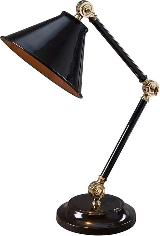 Elstead Lighting LED Tafellamp Provence Element | 1X E27 Max 60W | Black/Polished Brass