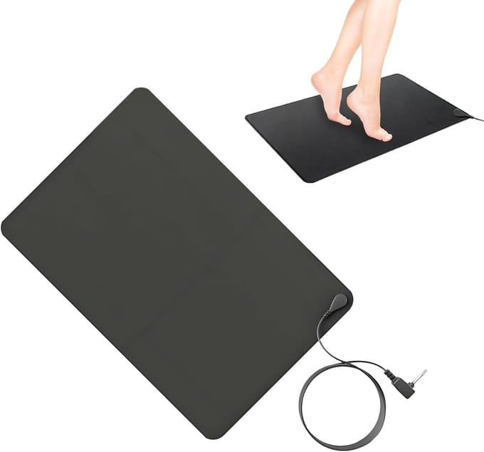 Aardingslakens - Geleidend deken - Ontspanning thuis - Vermindert statische lading - 40x60cm - Zwart