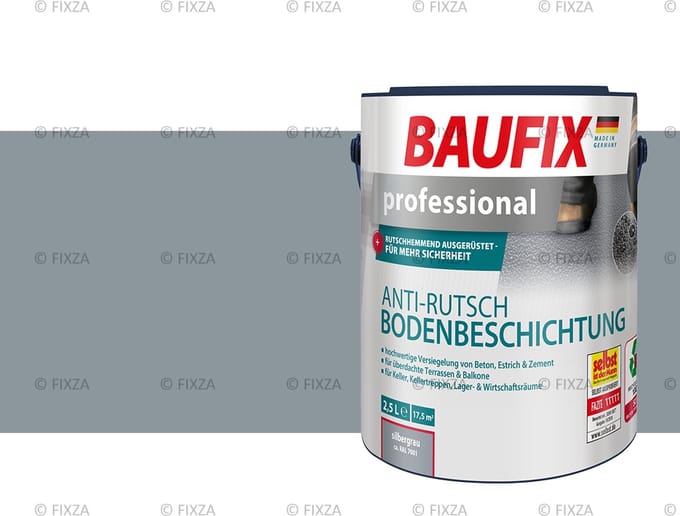 BAUFIX Antislip vloercoating zilvergrijs 2,5 Liter