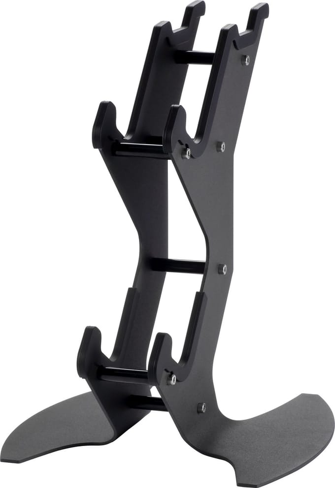 Deltaco Dual Controller and Headset Stand in metal black - Max - recommended for