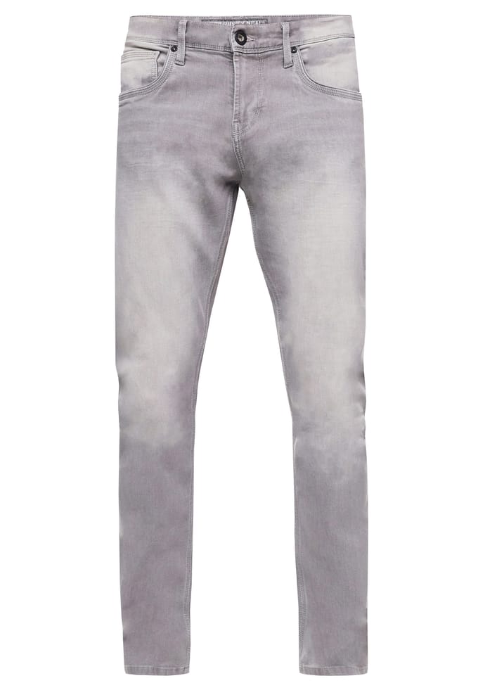 Grijze gebruikte jeansbroek "MELVIN" slim fit katoen-stretch