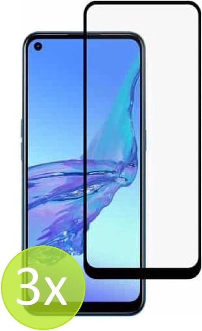 Geschikt Voor: Oppo A33 (2020) 3 Stuks Screenprotector Tempered Glass Glazen Gehard Screen Protector 2.5D 9H (0.3mm)