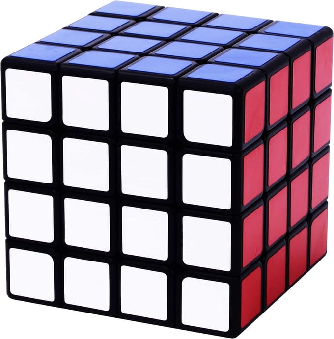 Professionele 4x4 Snelheids Kubus Puzzel Blok Zwart