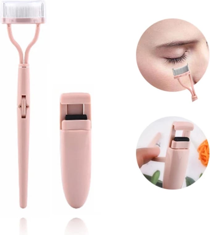 Winmperkruller - Wimper kam - Eyelash comb - Wimper borstel - Wimper separator - Lash Separator - Roze - LOUZIR