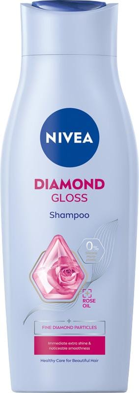 Nivea Diamond Gloss Care - Verzorgende Shampoo - Rozemarijnolie - 400 ml - Vegan Formule