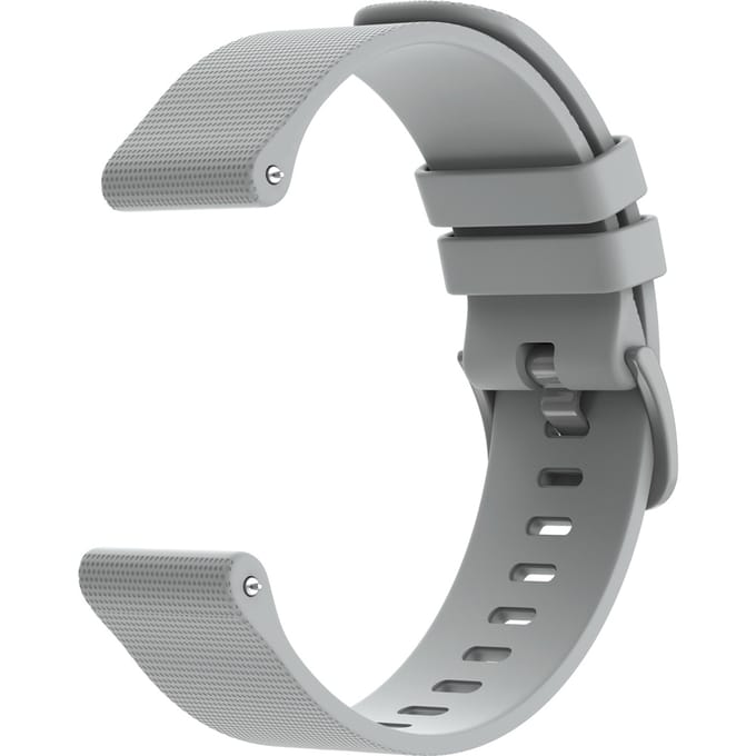 imoshion Siliconen sport bandje met gesp - Universeel 22 mm aansluiting - Grijs