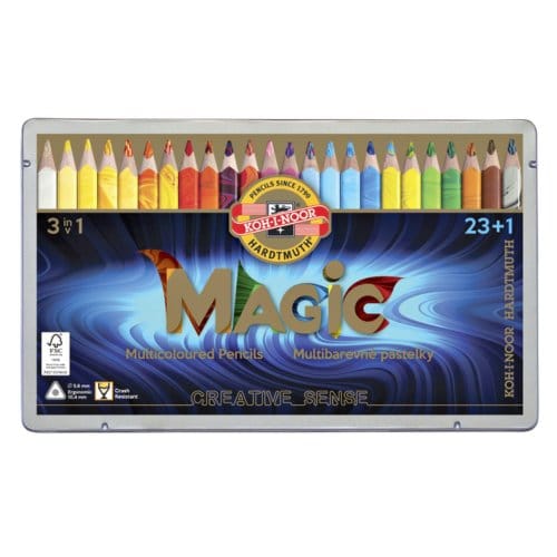 Koh-i-Noor Creative Sense Magic Jumbo Kleurpotloden Set - 23 Kleuren en 1 Magic Blender