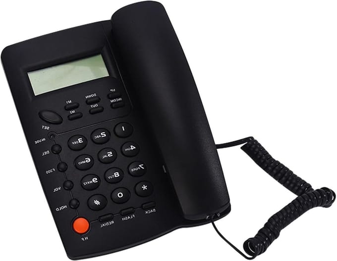 Vaste Telefoon - Bedrade Telefoon - Thuis Kantoor - Verlicht Display - N.v.t. - Zwart