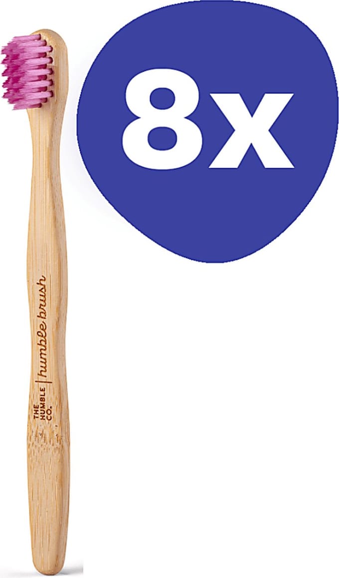 Humble Tandenborstel Bamboe Kids Paars (8 stuks)