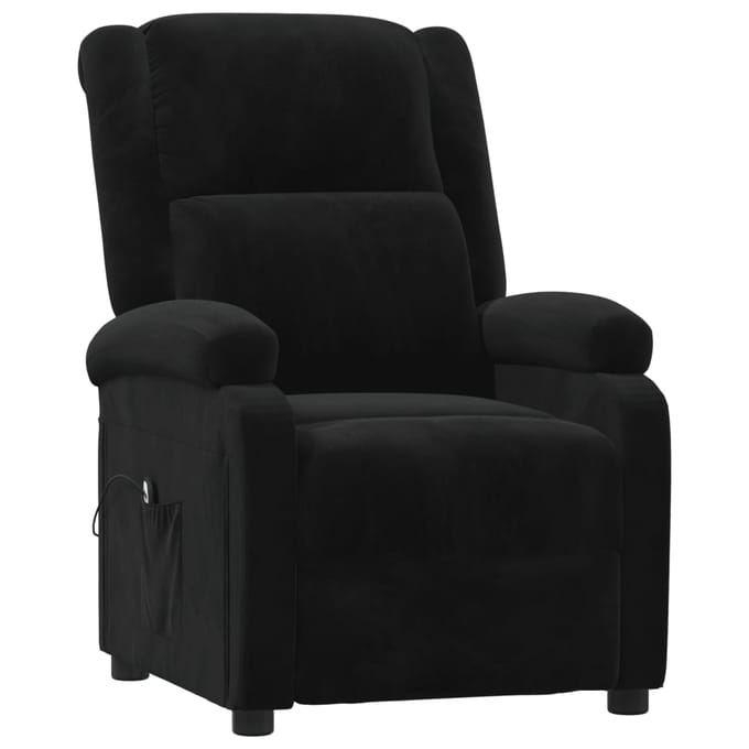 vidaXL - Fauteuil - verstelbaar - elektrisch - stof - zwart