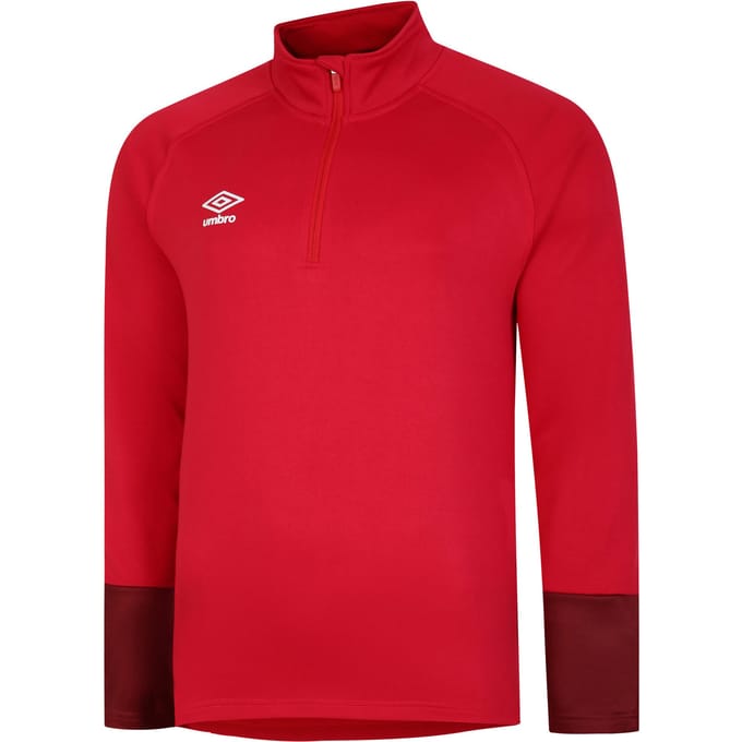 Umbro Heren Total Training Track Jacket (Vermiljoen/Fietsrood/Zwart)