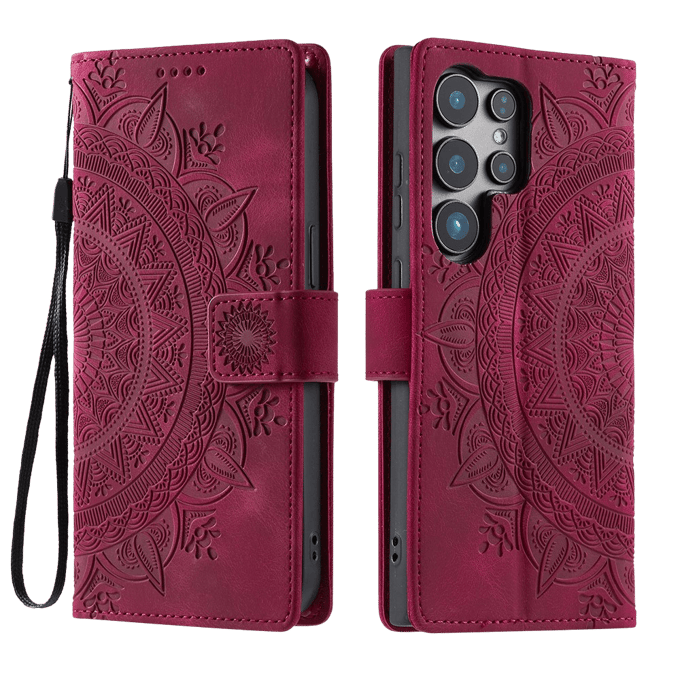 Comfycase Samsung Galaxy S26 Ultra Mandala Bookcase Roze