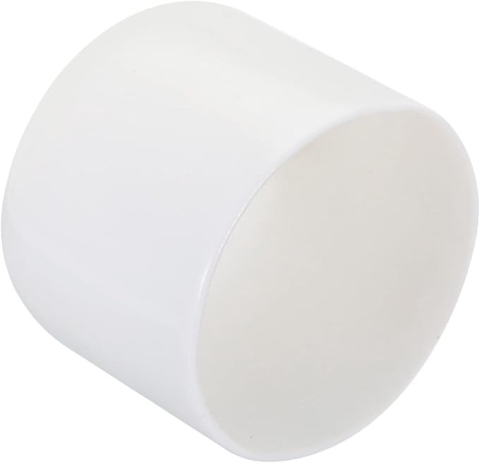 Rubber Eindkappen Set van 4, 40mm Binnen Diameter, Bescherming voor Ronde Buizen en Schroefdoppen, Wit
