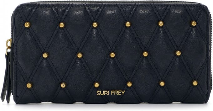 SURI FREY Portemonnee Corey Zip Around Wallet Blue Donkerblauw