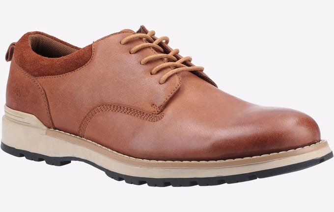 Hush Puppies Dylan Suède Herenschoenen Met Veters In Het Bruin