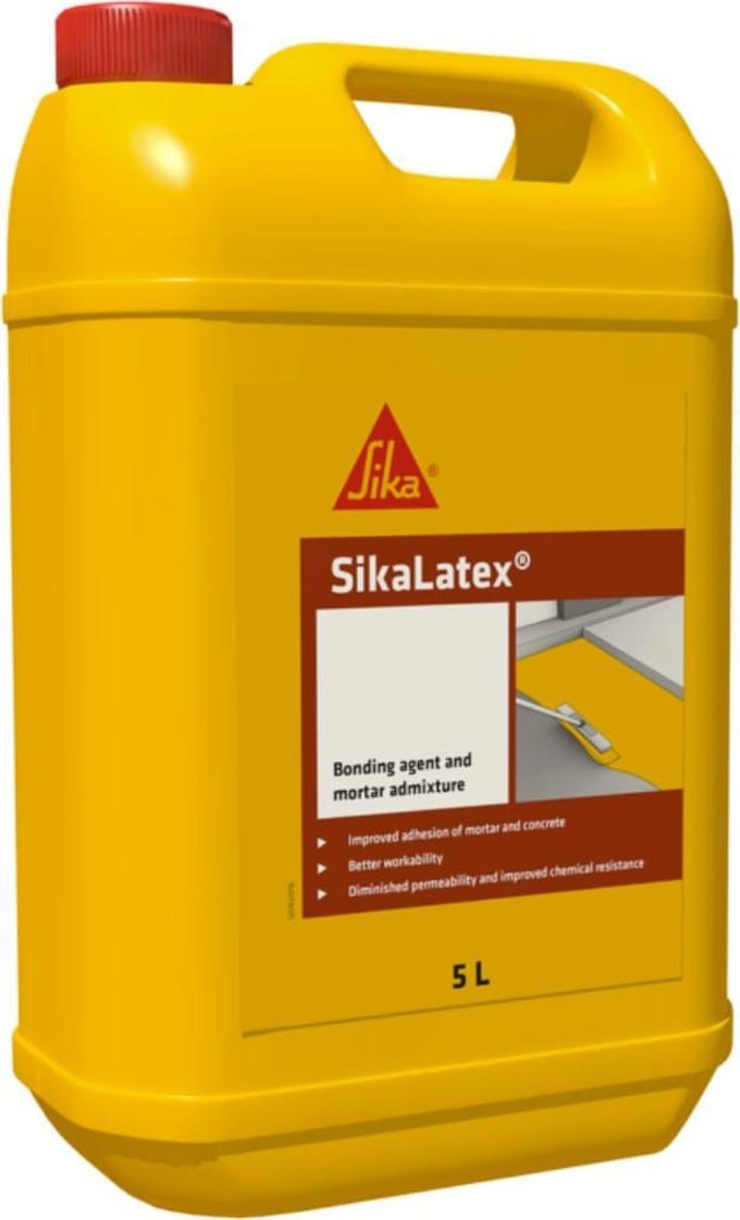 SikaLatex - Waterdichte en waterbestendige hechtmiddel 5 L