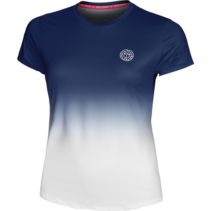 BIDI BADU Crew Gradiant T-shirt Meisjes-Donkerblauw,Wit