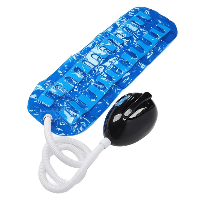 Tapis de Bain Moussant Électrique Massage Corps Entier 3 Vitesses Bain Moussant Machine Thermale avec 3 US Plug blue