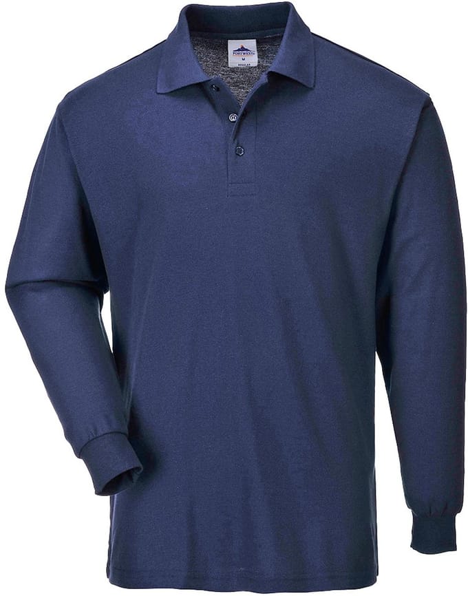 Portwest Poloshirt lange mouw B212 - Marine - 4XL
