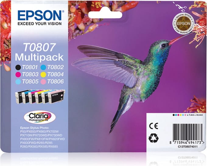 Original Ink Cartridge Epson C13T08074021 Multicolour