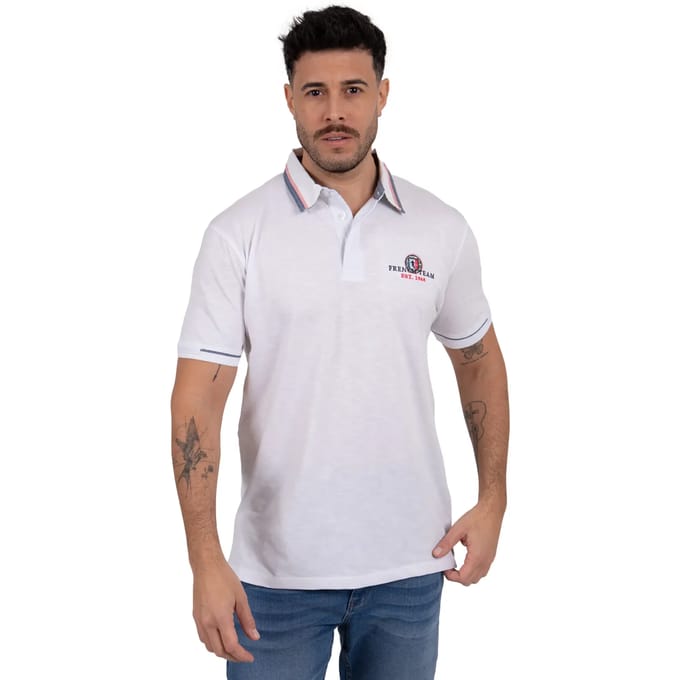 Polo met contrasterende kraag Camberabero