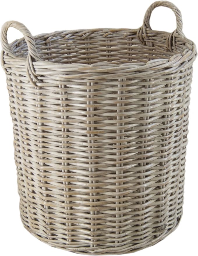 Opbergmand 55x55 White Wash Rotan