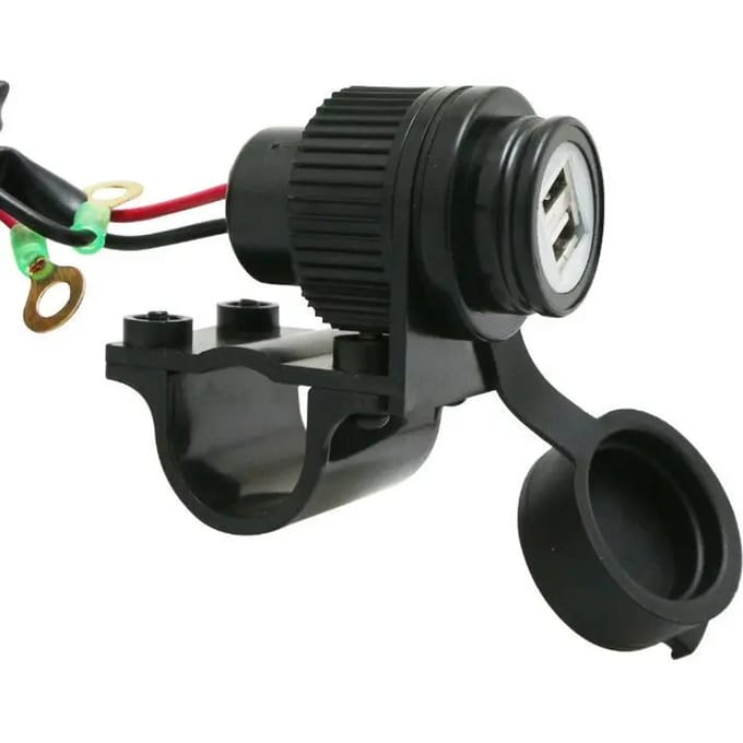 Dubbele usb oplader + stuurhouder Avoc
