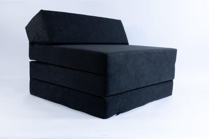 ZRSS® Vouwmatras - Vouwbed - Logeerbed Opvouwbaar - Zwart