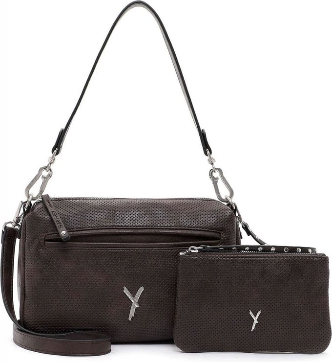 SURI FREY Schoudertas Handtas Laley Crossover Bag Brown Donkerbruin