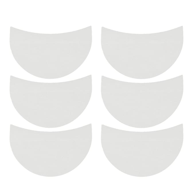 100 stuks Oogschaduw Schild Halve Maan Vorm Voorkomt Make-up Resten Cosmetisch Oogschaduw Pad white