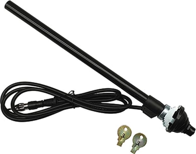 Inzink antenne zwart 0 - 45°