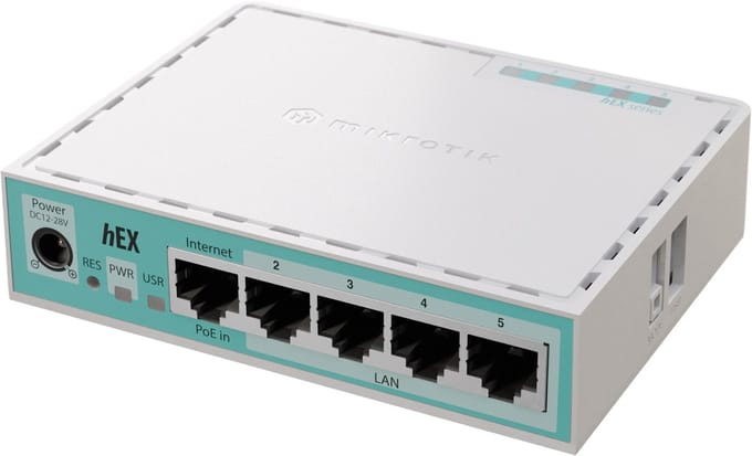 Mikrotik Hex 5 Gigabit Ports 512 Mb Ram E50ug Router Zilver One Size / EU Plug 220V