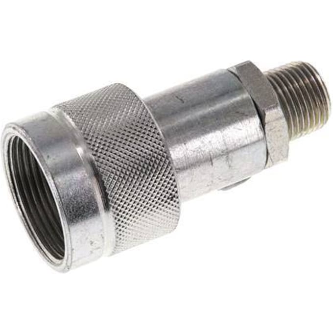 Stalen DN 10 Hydraulische Koppeling Snelkoppeling 3/8 inch NPT buitendraad ISO 14540 D 19 mm