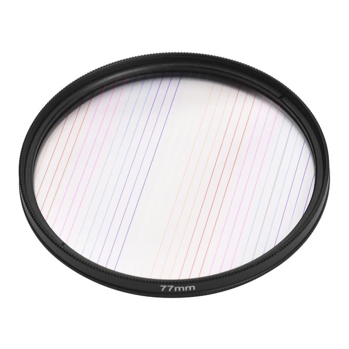 77mm Regenboog Streak Lensfilter Speciale Effecten Anamorf Optisch Glas Filter voor DSLR Camera's black