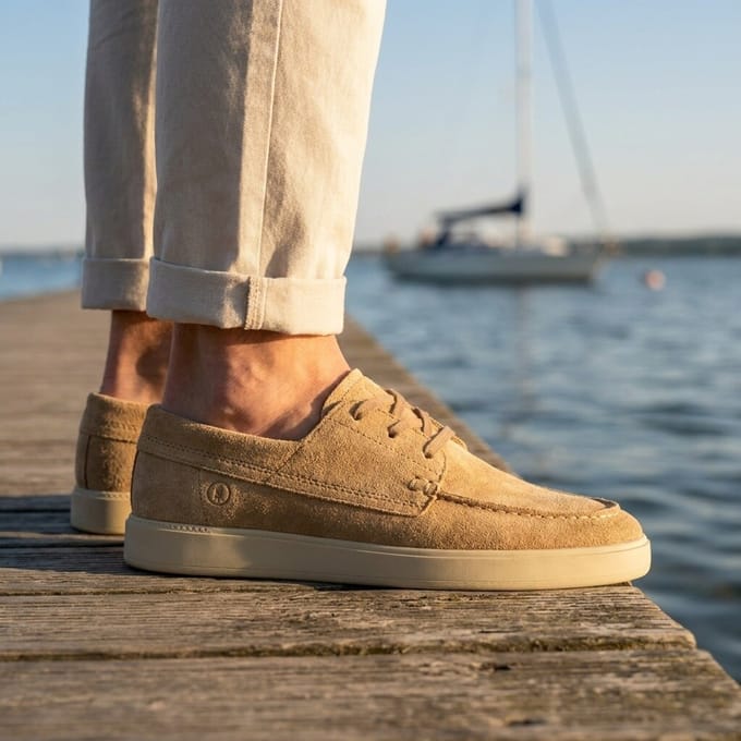 Clarks Clarks Lockford Bootschoenen beige Suède