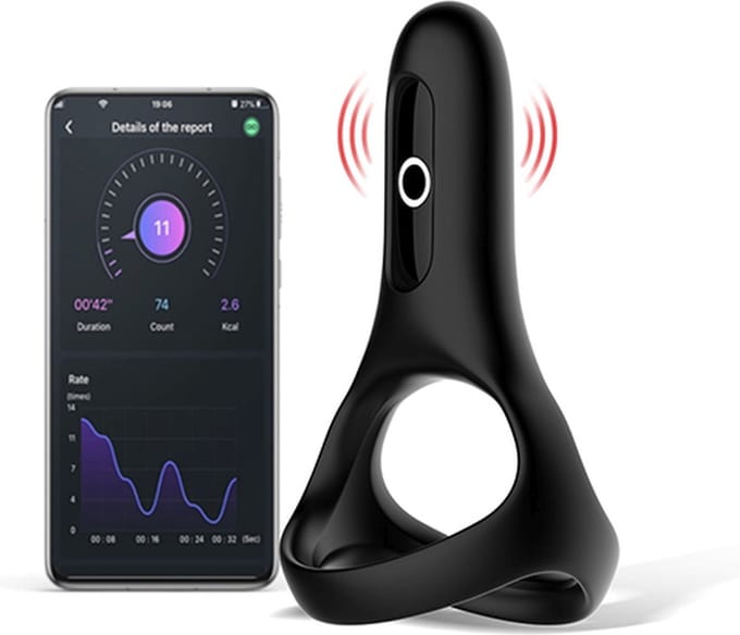 Magic Motion - Rise Smart Wearable Cockring Black