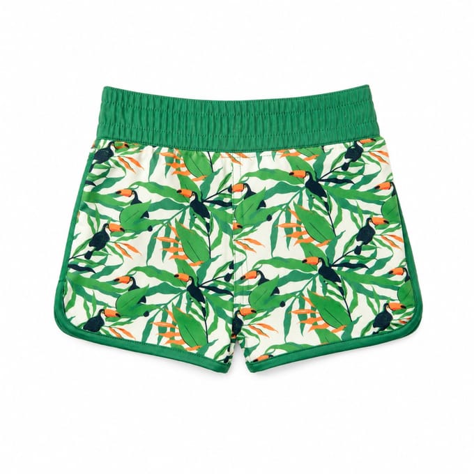 Ducksday - zwembroek - UV - toucan - groen - 3-4jaar - 98/104 - valt klein