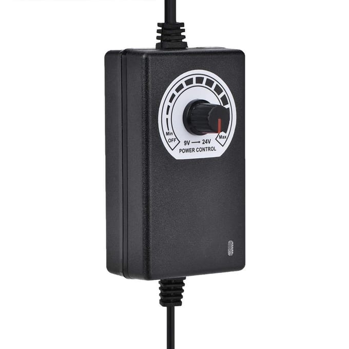 SPHProducts - 24W Verstelbare DC-Voedingsadapter - Multifunctionele Voedingsadapter - Hoog rendement - Compact formaat - Temperatuurregeling - Bescherm...