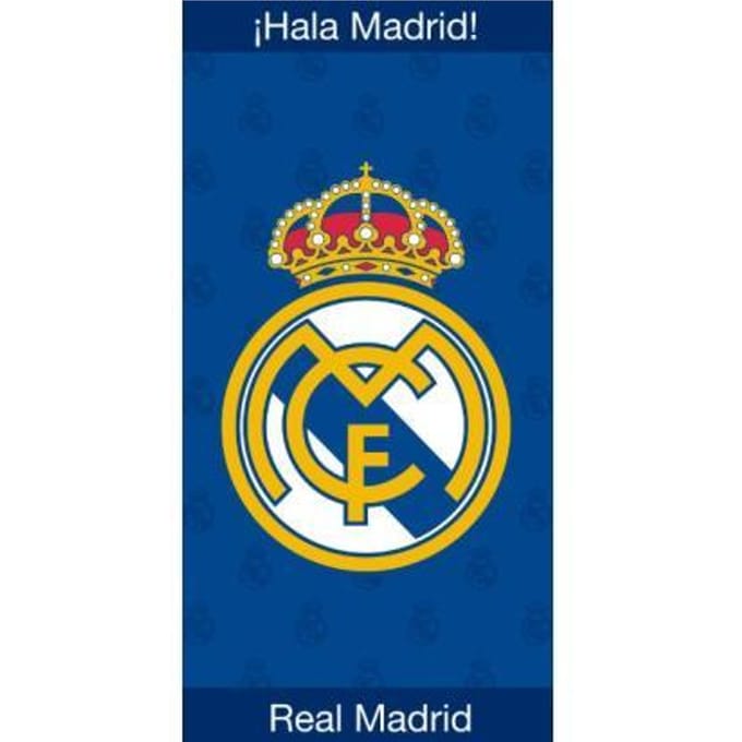 Real Madrid C.F. Strandlaken - 70x140 cm - Blauw