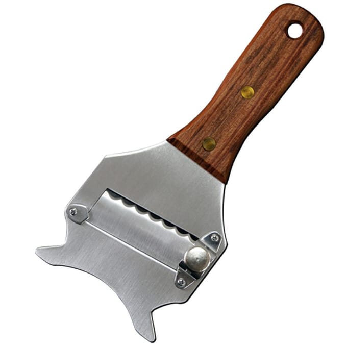 Truffelrasp Multifunctionele Roestvrijstalen Truffelrasp Boter Schaaf met Houten Handvat L(for 6.5-9kg) zilver