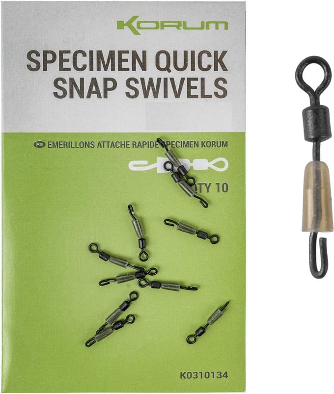 Korum - Specimen Quick Snap Swivels - Korum