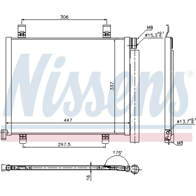 Condensor, airconditioning NISSENS 940254