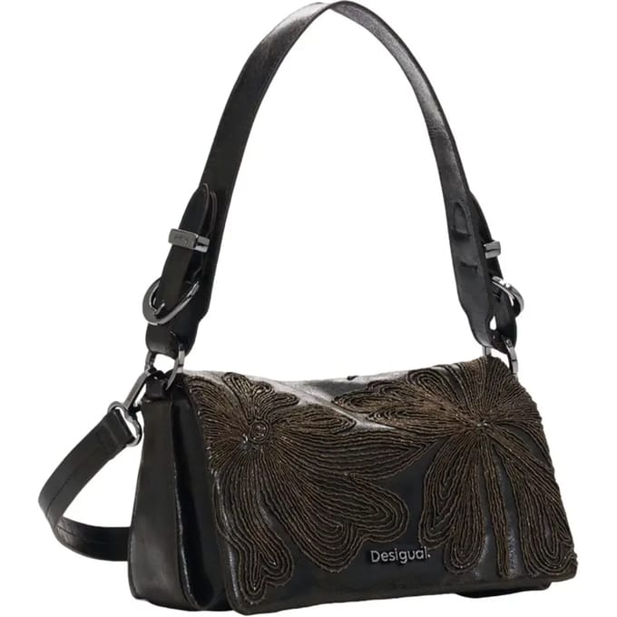 Desigual schoudertas handtas Mistral Naron Mini Crossbody Bag Chocolate donkerbruin