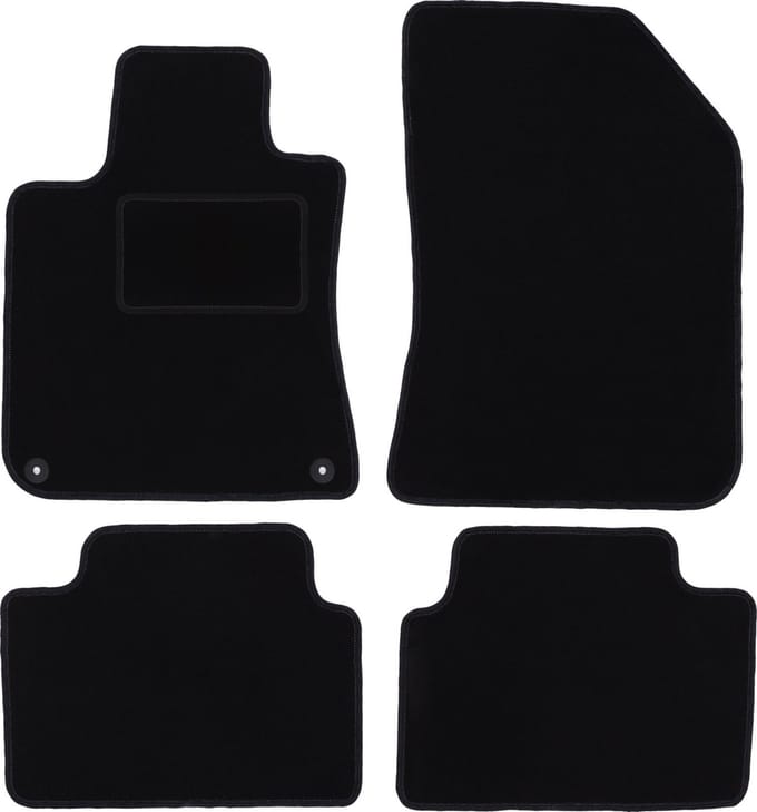 Zwarte veloursmatten voor: Peugeot 308 II hatchback (2013-)