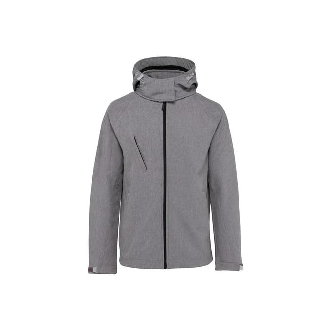 Kariban Dames softshell jas met afneembare capuchon K414 - Marl Grey - L