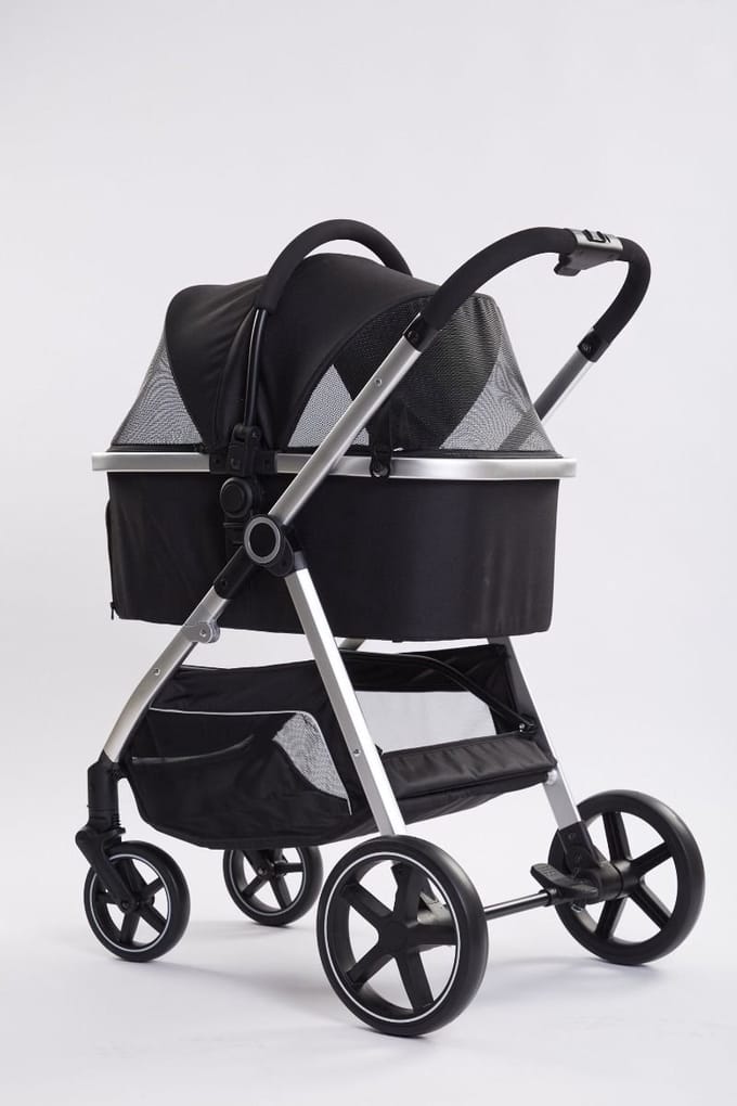 TOPMAST HONDENBUGGY REISBUGGY EXCELLENCE ZWART